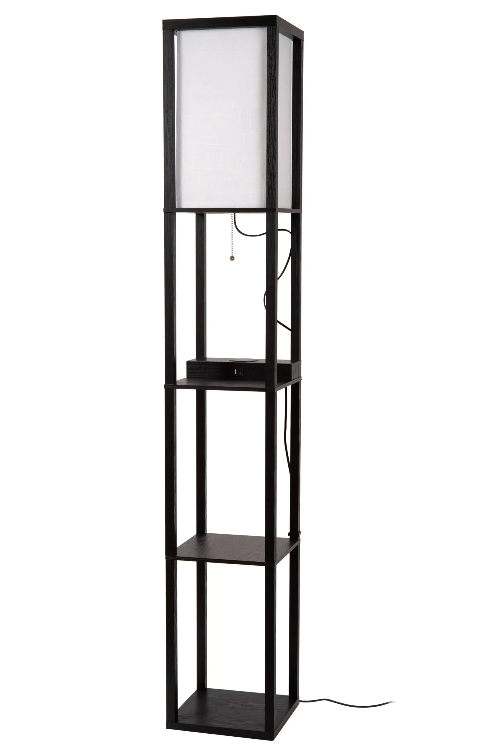 MENNO - Vloerlamp - 1xE27 - Met draadloze oplader - Zwart*Lucide Best Sale