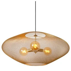 MESH - Hanglamp - Ø 85 cm - 3xE27 - Mat Goud / Messing*Lucide Online