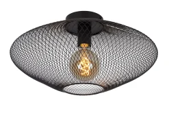 MESH - Plafonnière - Ø 45 cm - 1xE27 - Zwart*Lucide Discount