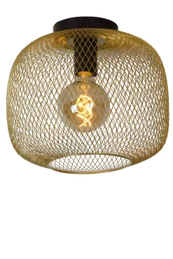 MESH - Plafonnière - Ø 30 cm - 1xE27 - Mat Goud / Messing*Lucide Outlet