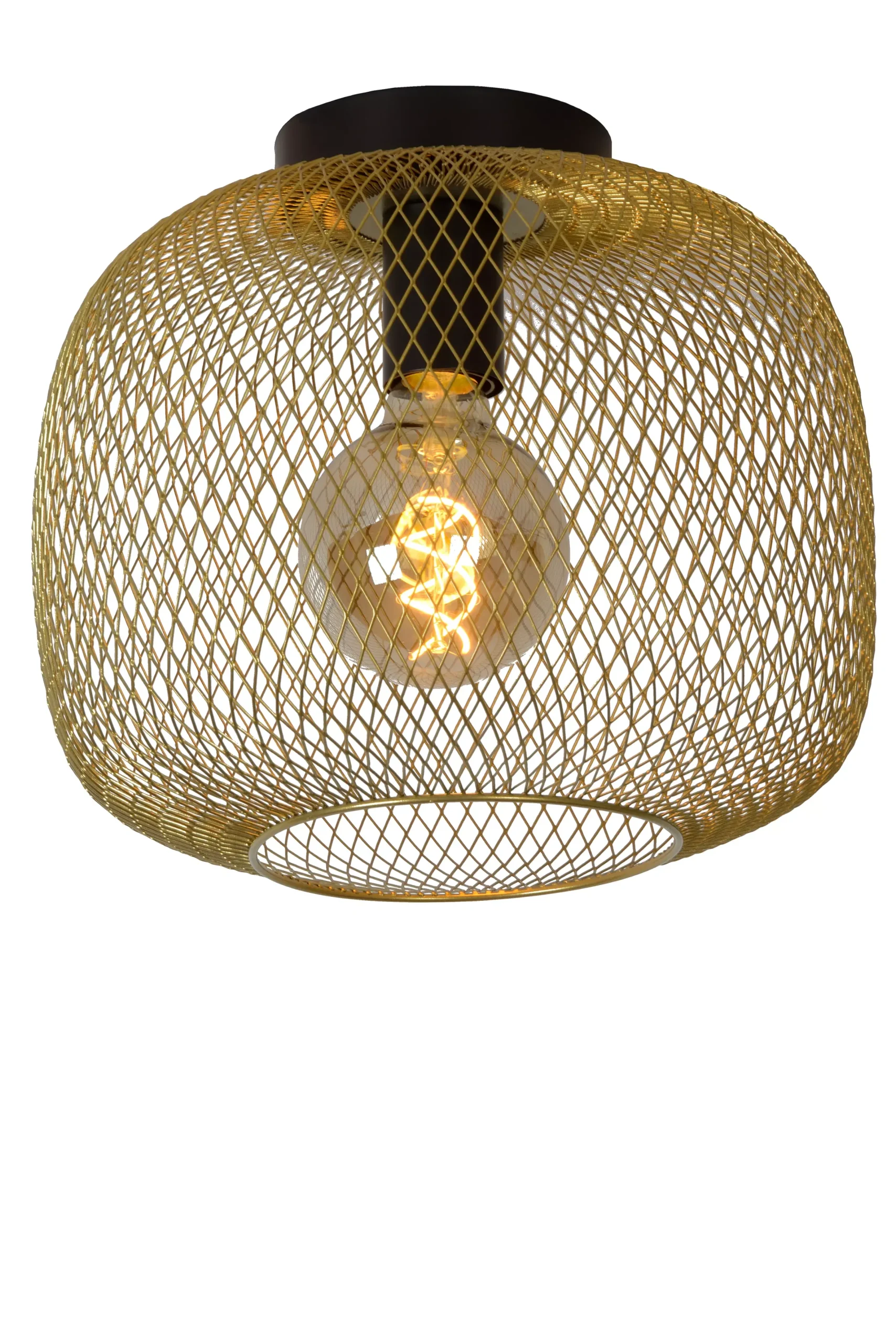 MESH - Plafonnière - Ø 30 cm - 1xE27 - Mat Goud / Messing*Lucide Outlet