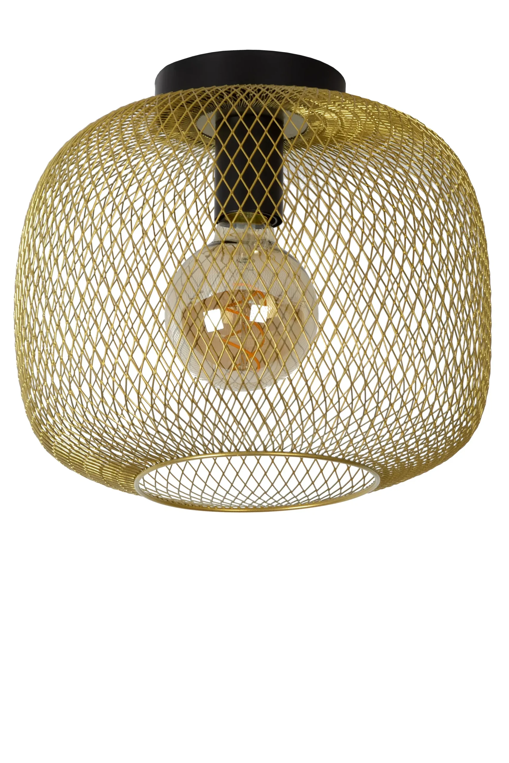 MESH - Plafonnière - Ø 30 cm - 1xE27 - Mat Goud / Messing*Lucide Outlet