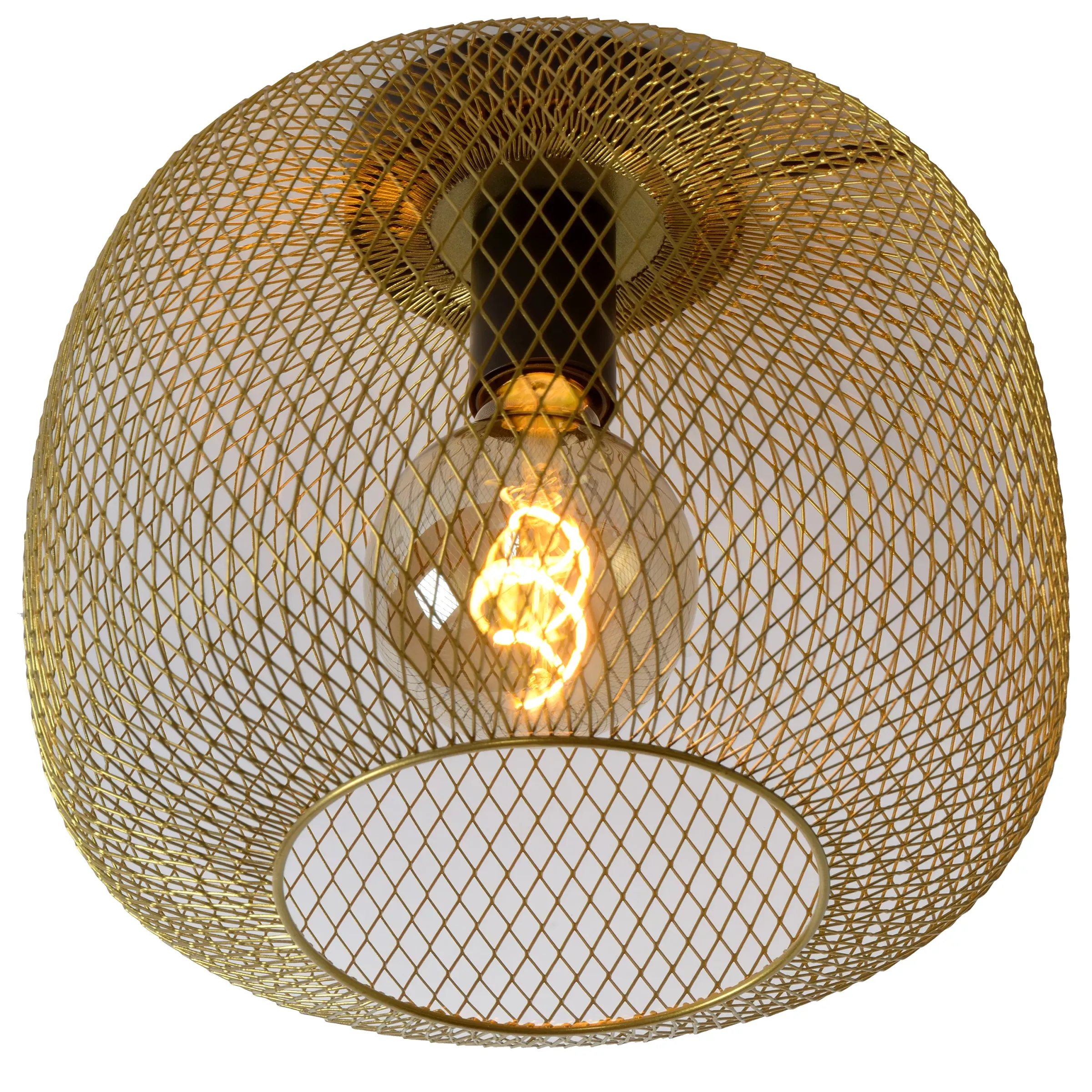 MESH - Plafonnière - Ø 30 cm - 1xE27 - Mat Goud / Messing*Lucide Outlet