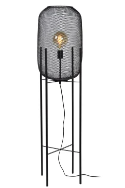 MESH - Vloerlamp - Ø 35 cm - 1xE27 - Zwart*Lucide Cheap