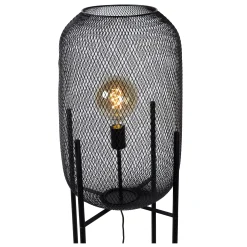 MESH - Vloerlamp - Ø 35 cm - 1xE27 - Zwart*Lucide Cheap