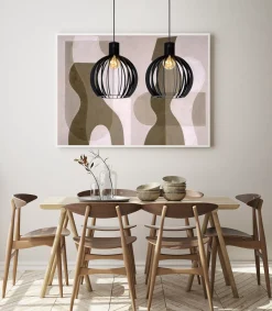 MIKAELA - Hanglamp - 2xE27 - Zwart*Lucide Outlet
