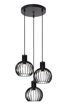MIKAELA - Hanglamp - Ø 32 cm - 3xE14 - Zwart*Lucide Cheap