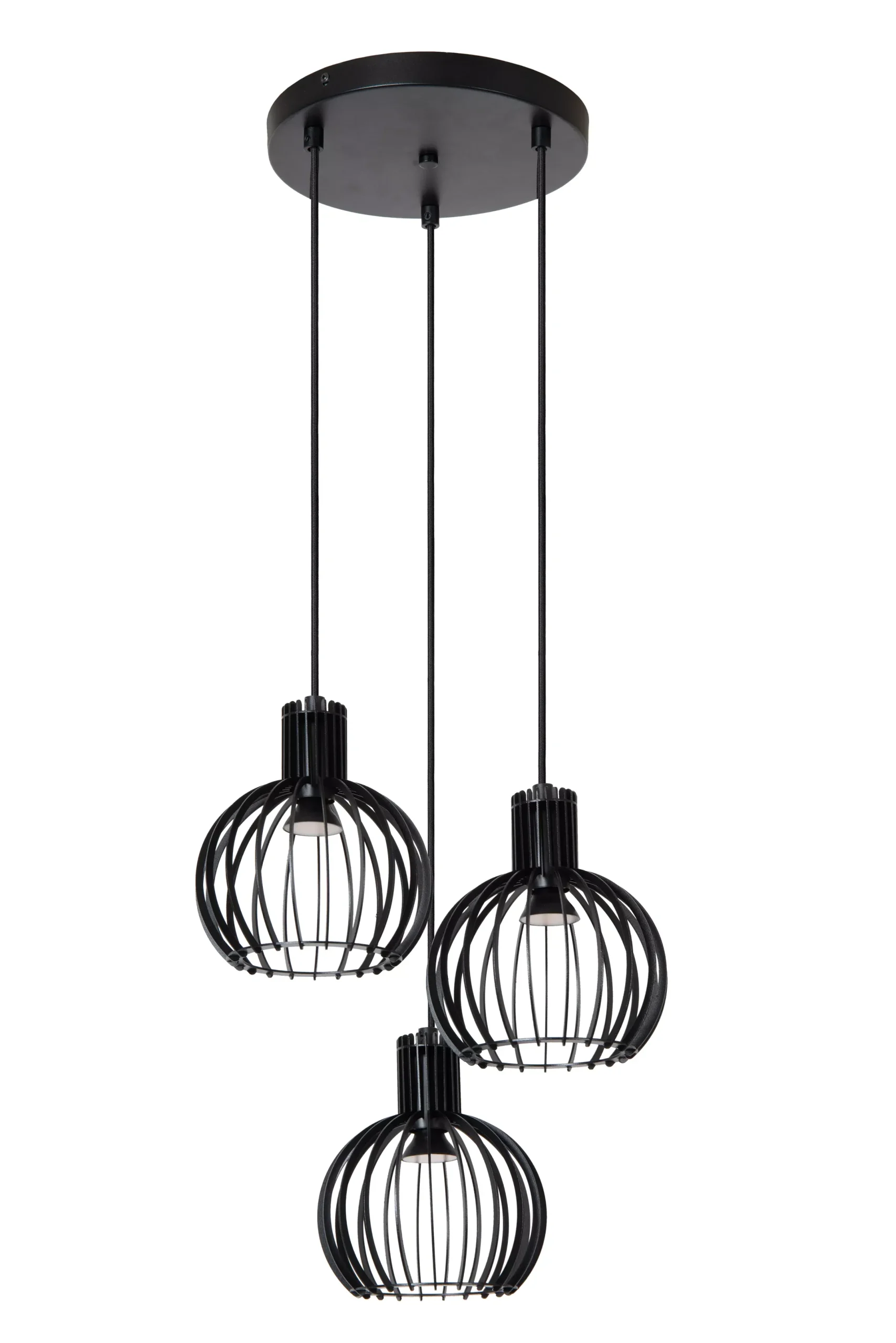 MIKAELA - Hanglamp - Ø 32 cm - 3xE14 - Zwart*Lucide Cheap