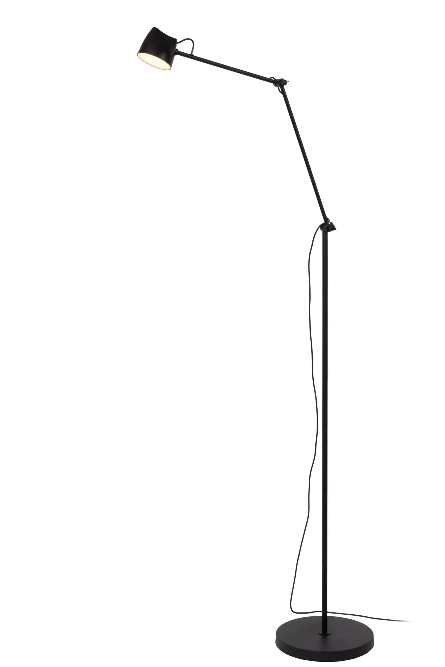 MILNE - Vloerlamp - LED Dimb. - 1x8W 2700K - Zwart*Lucide Store