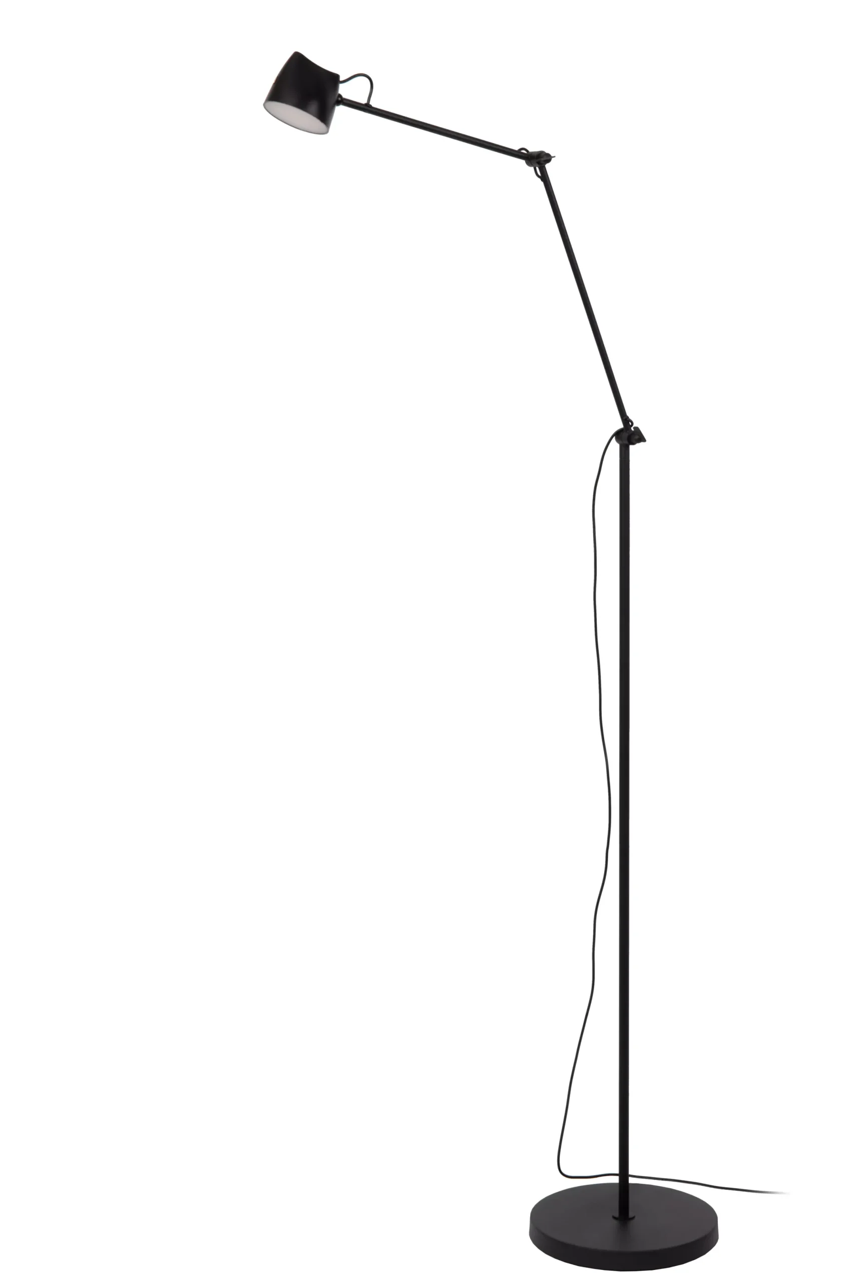 MILNE - Vloerlamp - LED Dimb. - 1x8W 2700K - Zwart*Lucide Store
