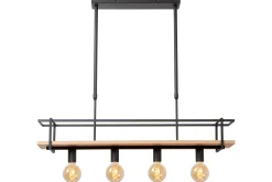 MILONGA - Hanglamp - 4xE27 - Zwart*Lucide Flash Sale