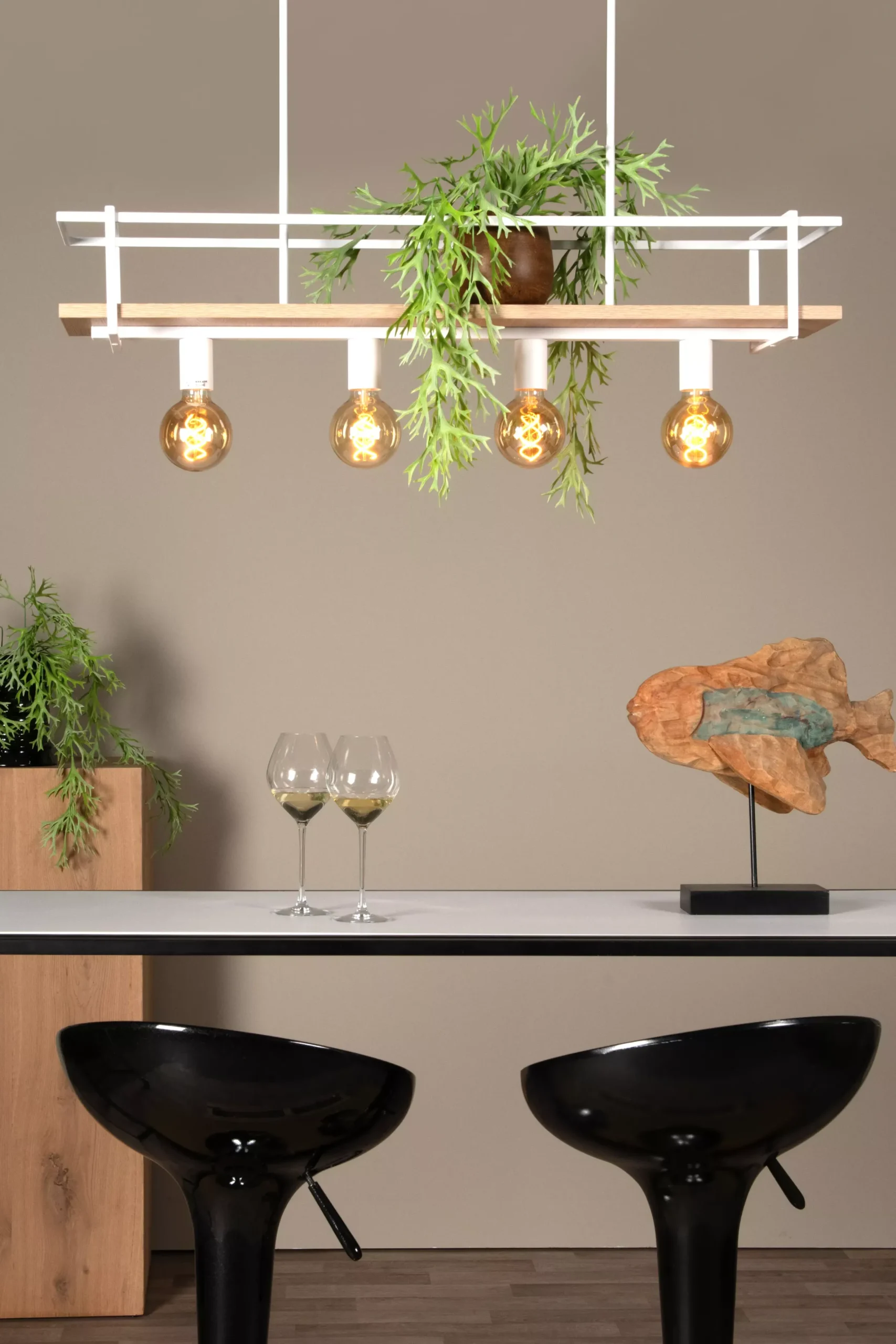 MILONGA - Hanglamp - 4xE27 - Wit*Lucide Online