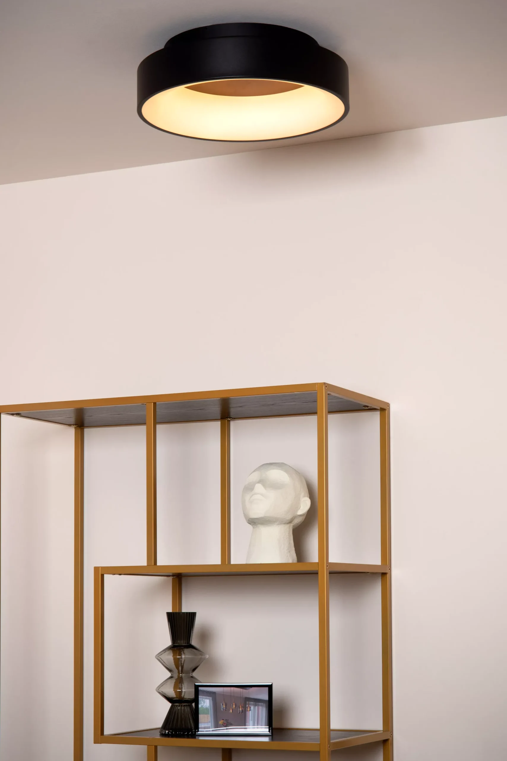 MIRAGE - Plafonnière - Ø 38 cm - LED Dimb. - 1x22W 2700K - Zwart*Lucide Discount