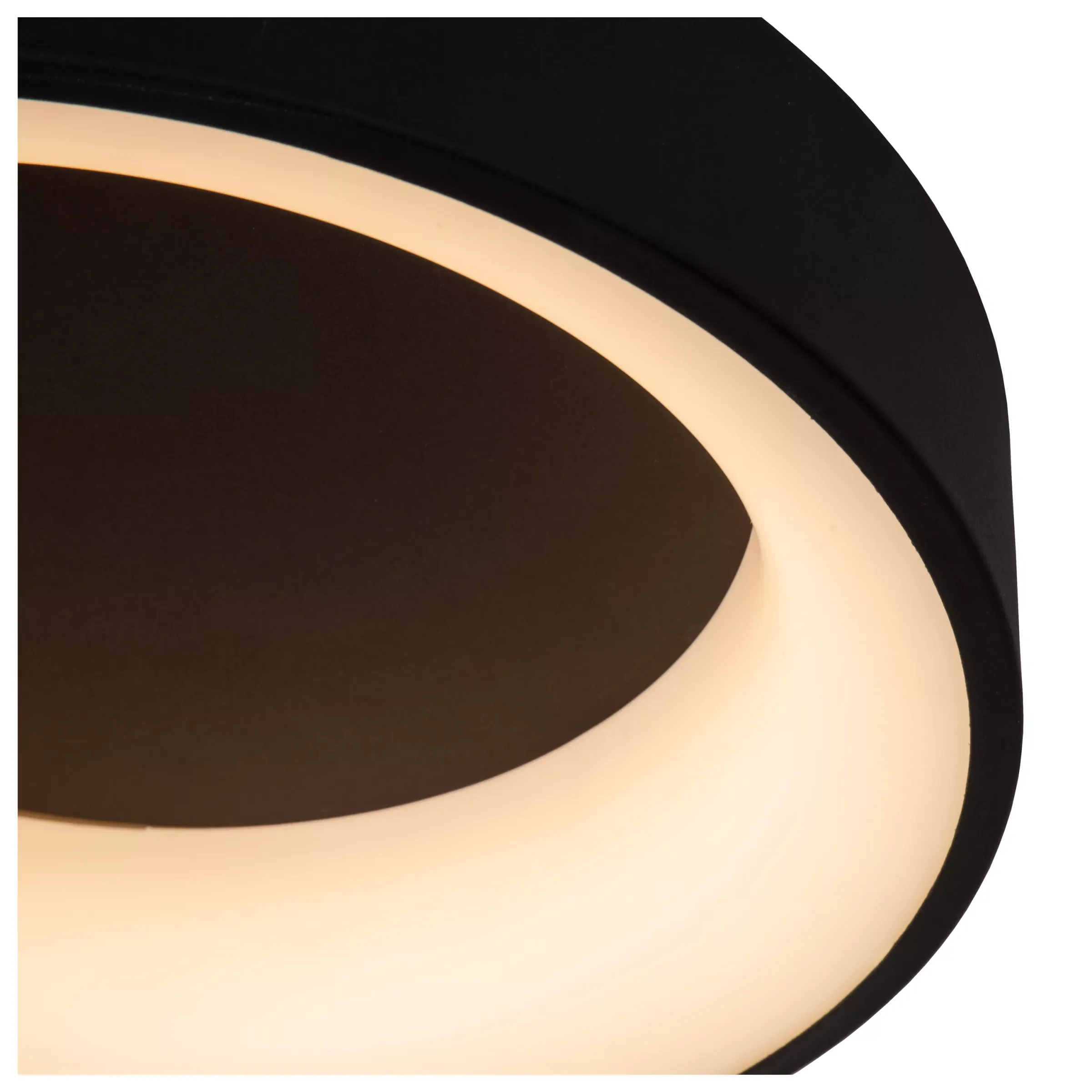 MIRAGE - Plafonnière - Ø 38 cm - LED Dimb. - 1x22W 2700K - Zwart*Lucide Discount