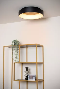 MIRAGE - Plafonnière - Ø 45 cm - LED Dimb. - 1x33W 2700K - Zwart*Lucide Outlet