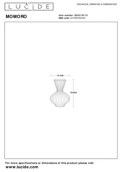 MOMORO - Tafellamp - 1xE14 - Wit*Lucide Store