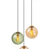 MONSARAZ - Hanglamp - Ø 35 cm - 3xE27 - Groen*Lucide Cheap