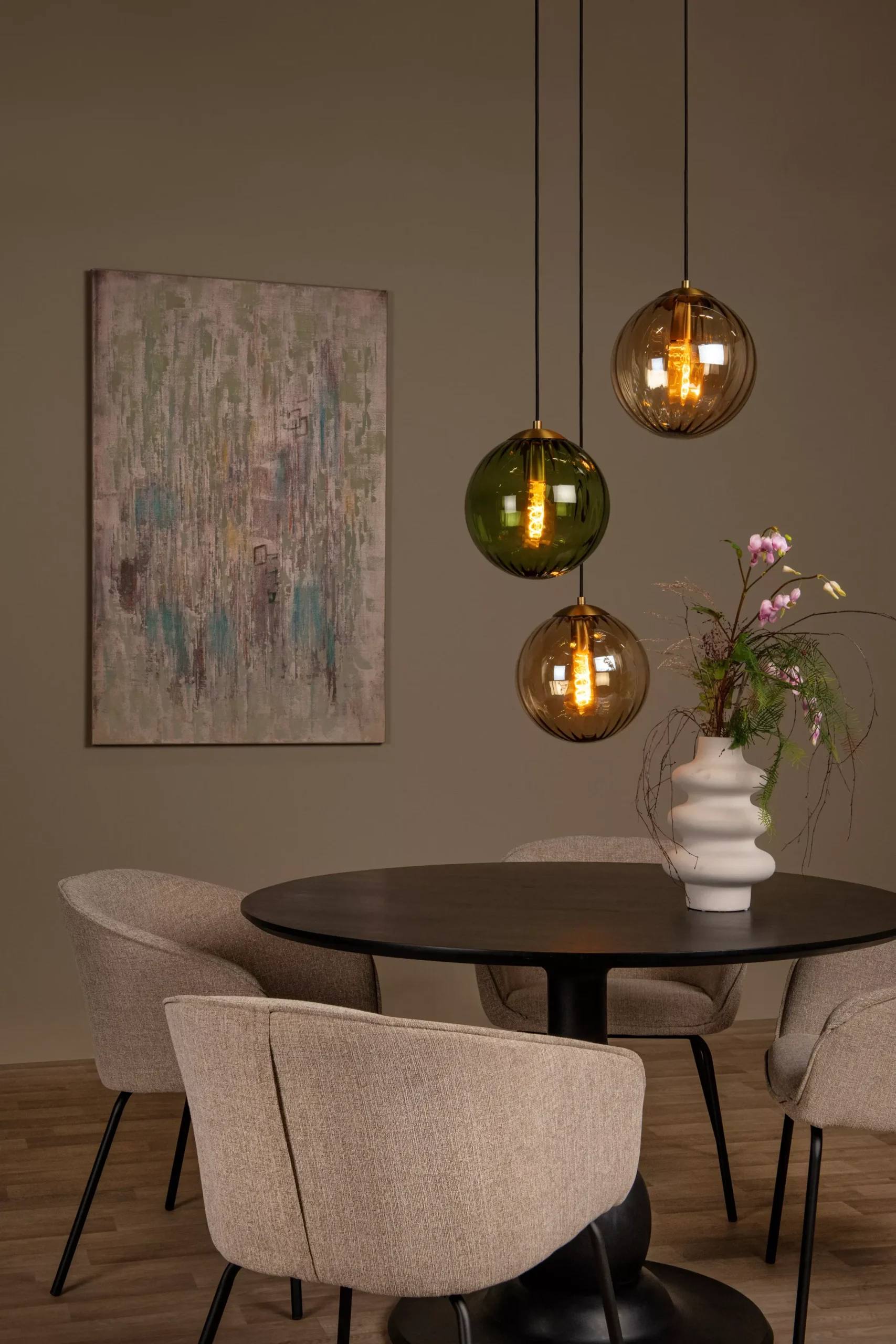 MONSARAZ - Hanglamp - Ø 35 cm - 3xE27 - Groen*Lucide Cheap