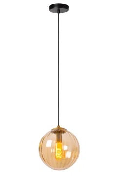 MONSARAZ - Hanglamp - Ø 25 cm - 1xE27 - Amber*Lucide Outlet