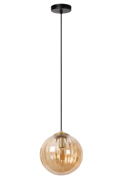 MONSARAZ - Hanglamp - Ø 25 cm - 1xE27 - Amber*Lucide Outlet