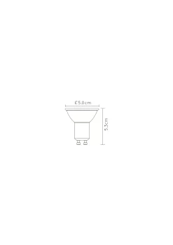 MR16 - Led lamp - Ø 5 cm - LED Dimb. - GU10 - 1x5W 2200K/2500K/2700K - Wit*Lucide Clearance