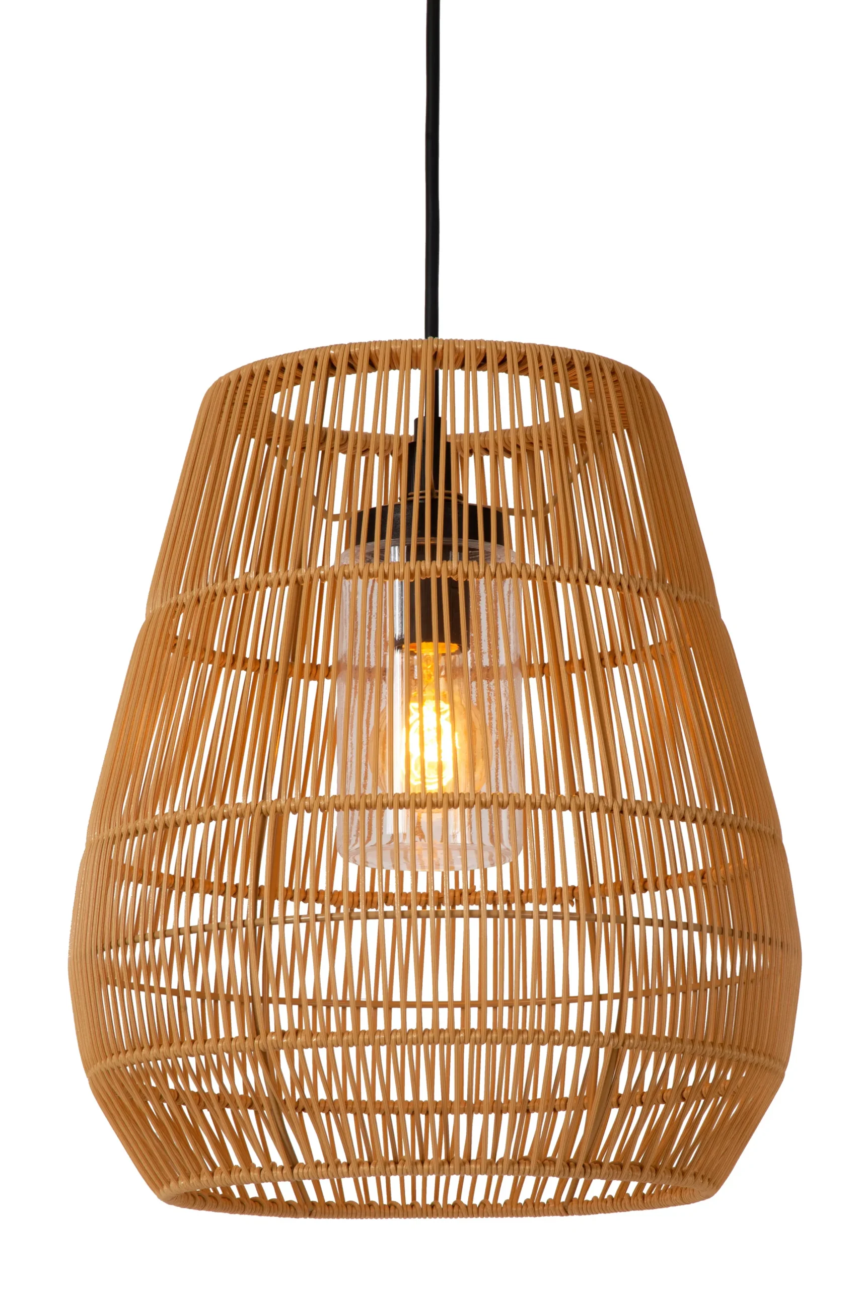 NERIDA - Hanglamp Binnen/Buiten - Ø 35 cm - 1xE27 - IP44 - Naturel*Lucide Best