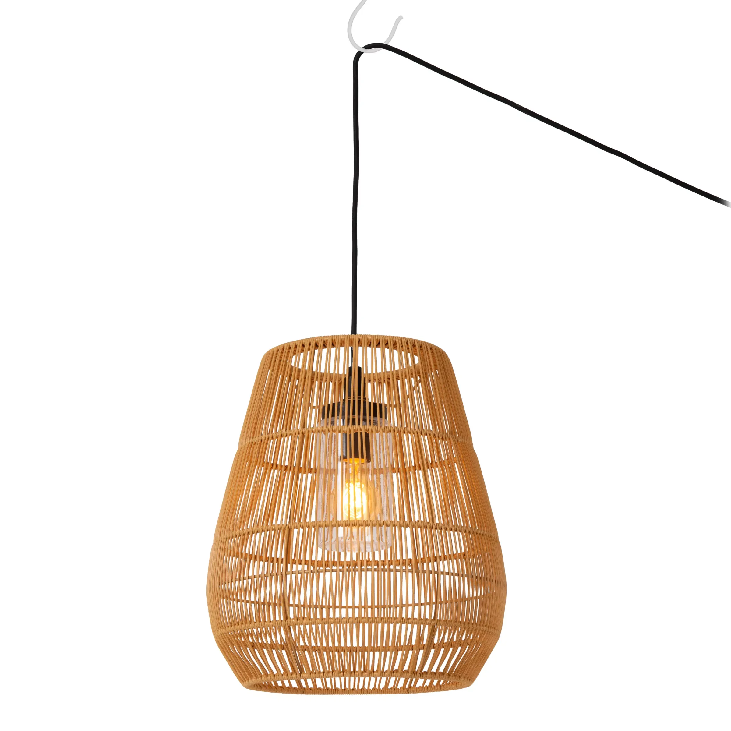 NERIDA - Hanglamp Binnen/Buiten - Ø 35 cm - 1xE27 - IP44 - Naturel*Lucide Best