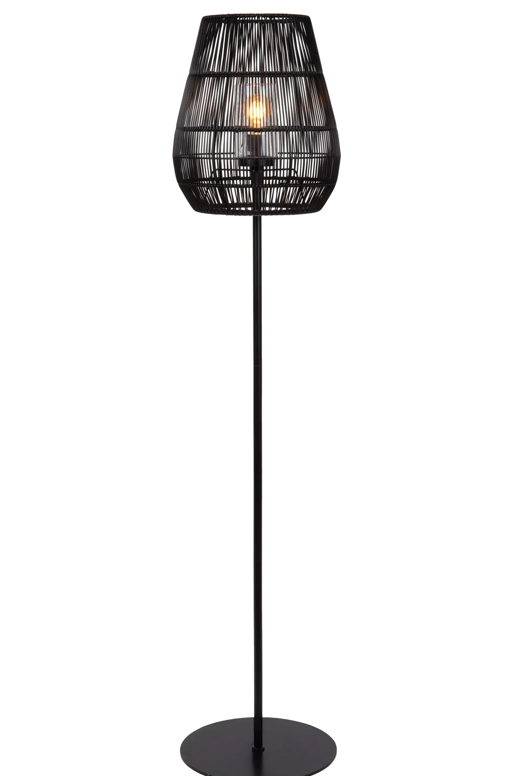 NERIDA - Vloerlamp Binnen/Buiten - Ø 35 cm - 1xE27 - IP44 - Zwart*Lucide Shop
