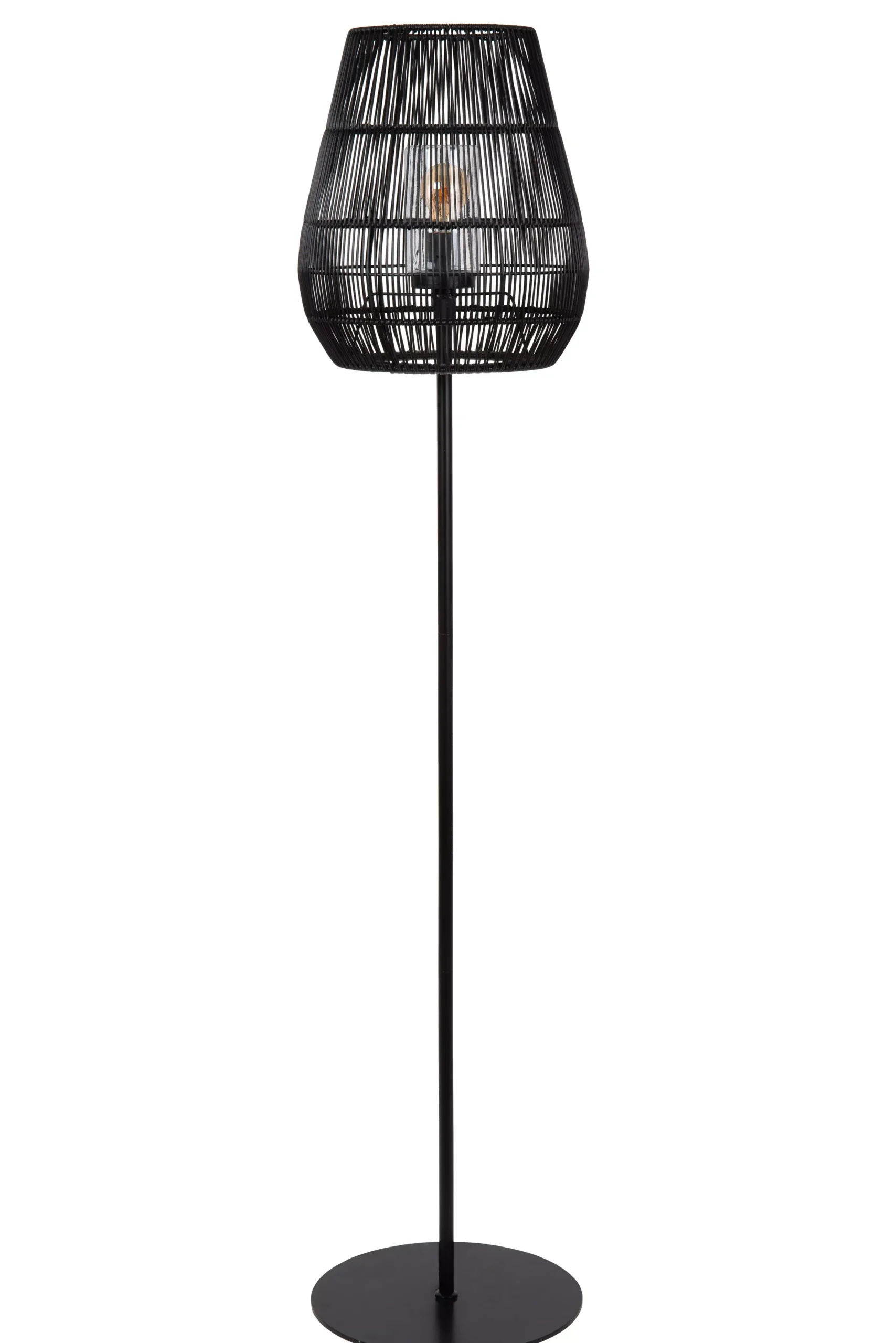 NERIDA - Vloerlamp Binnen/Buiten - Ø 35 cm - 1xE27 - IP44 - Zwart*Lucide Shop
