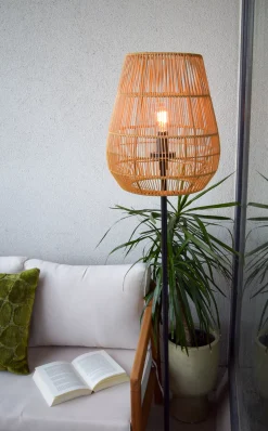 NERIDA - Vloerlamp Binnen/Buiten - Ø 35 cm - 1xE27 - IP44 - Naturel*Lucide Sale