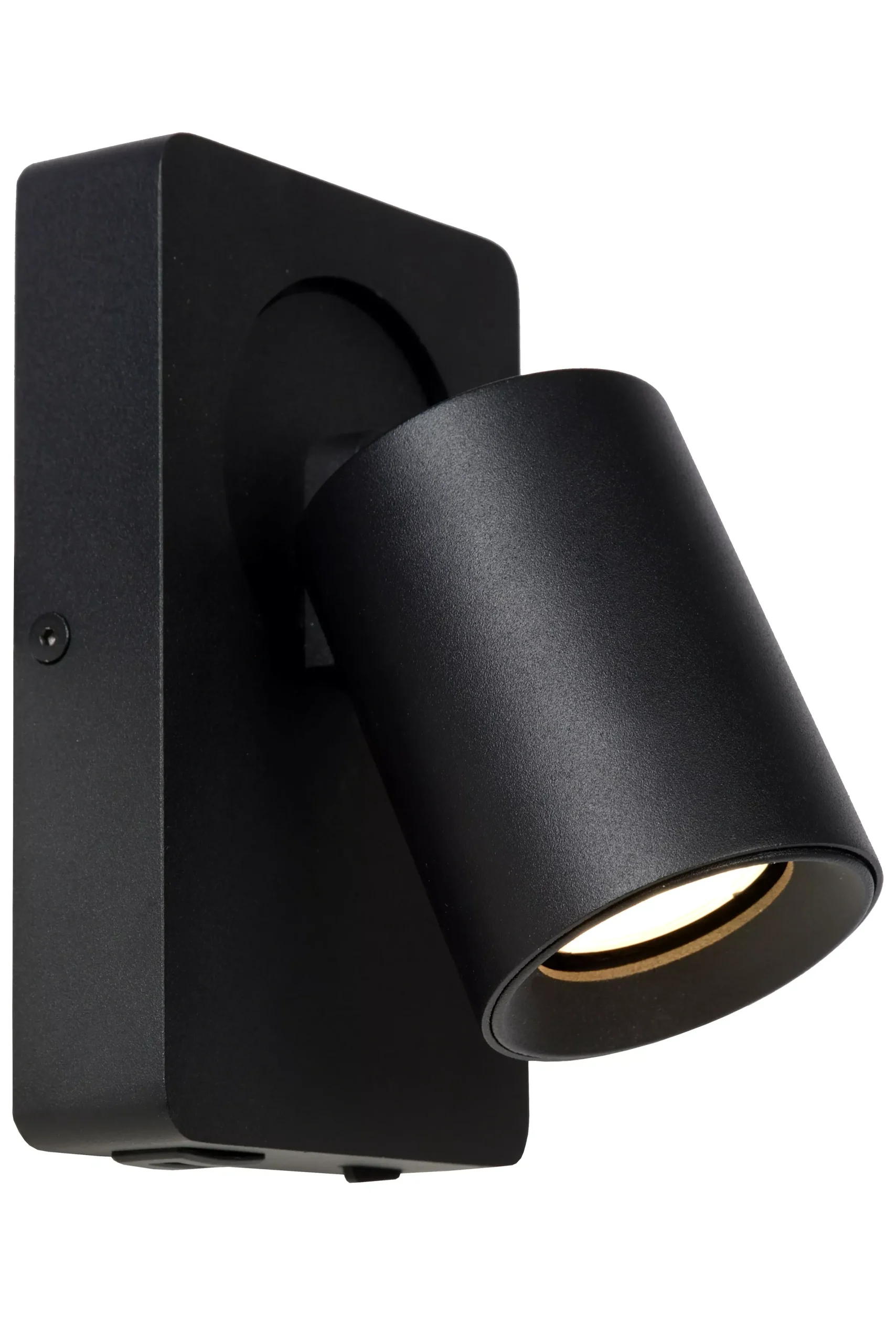 NIGEL - Bedlamp / Wandlamp - LED Dim to warm - GU10 - 1x5W 2200K/3000K - Met USB oplaadpunt - Zwart*Lucide Best