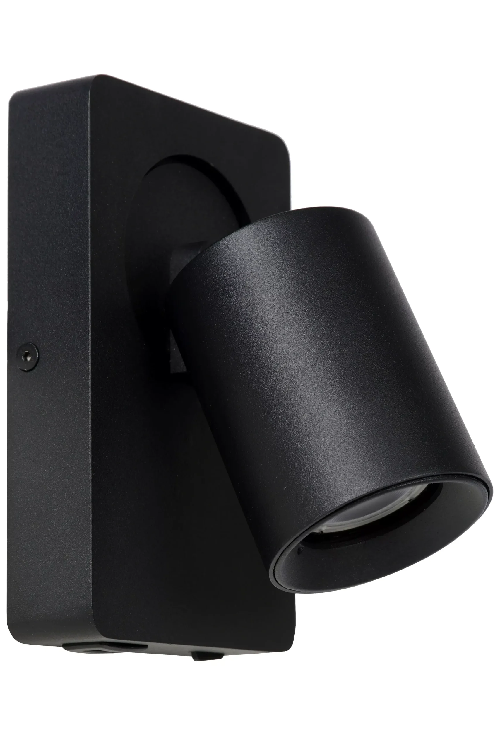NIGEL - Bedlamp / Wandlamp - LED Dim to warm - GU10 - 1x5W 2200K/3000K - Met USB oplaadpunt - Zwart*Lucide Best