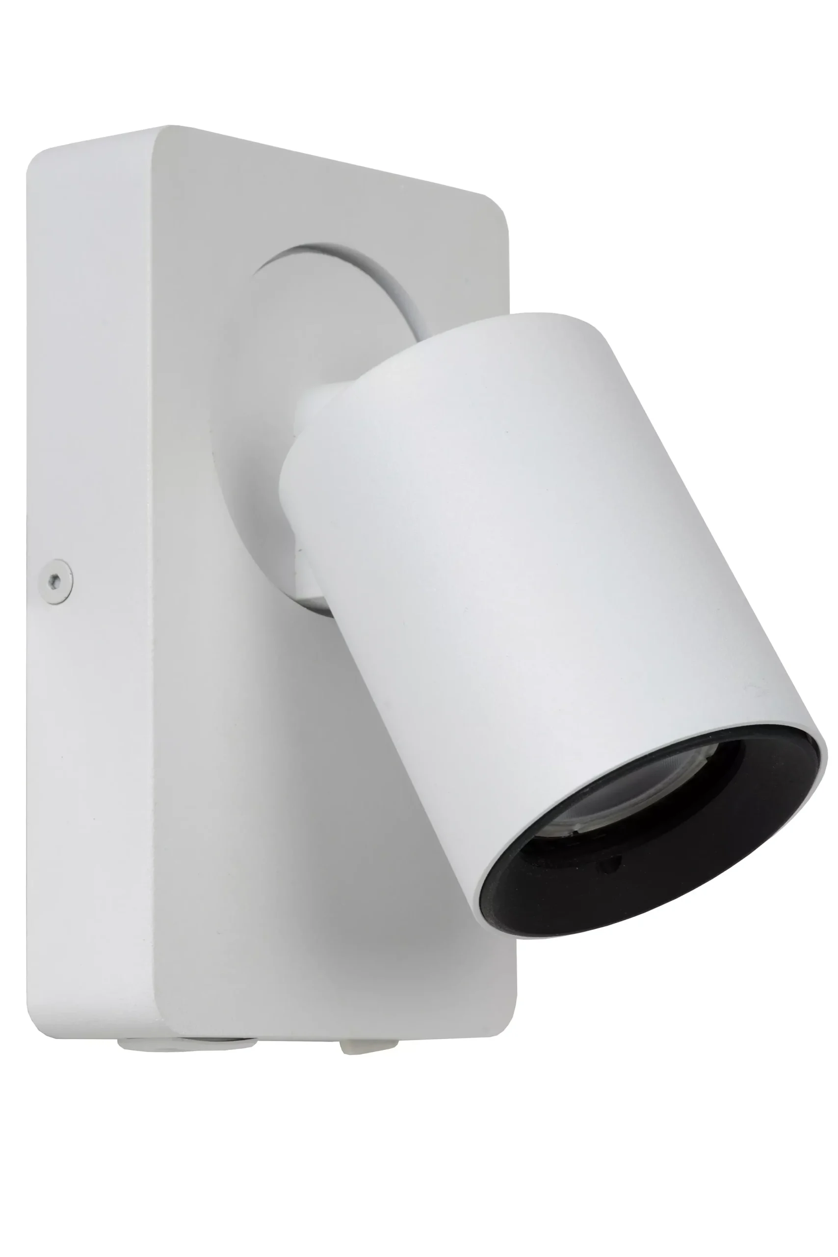 NIGEL - Bedlamp / Wandlamp - LED Dim to warm - GU10 - 1x5W 2200K/3000K - Met USB oplaadpunt - Wit*Lucide Online