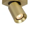 NIGEL - Plafondspot - LED Dim to warm - GU10 - 1x5W 2200K/3000K - Mat Goud / Messing*Lucide Cheap