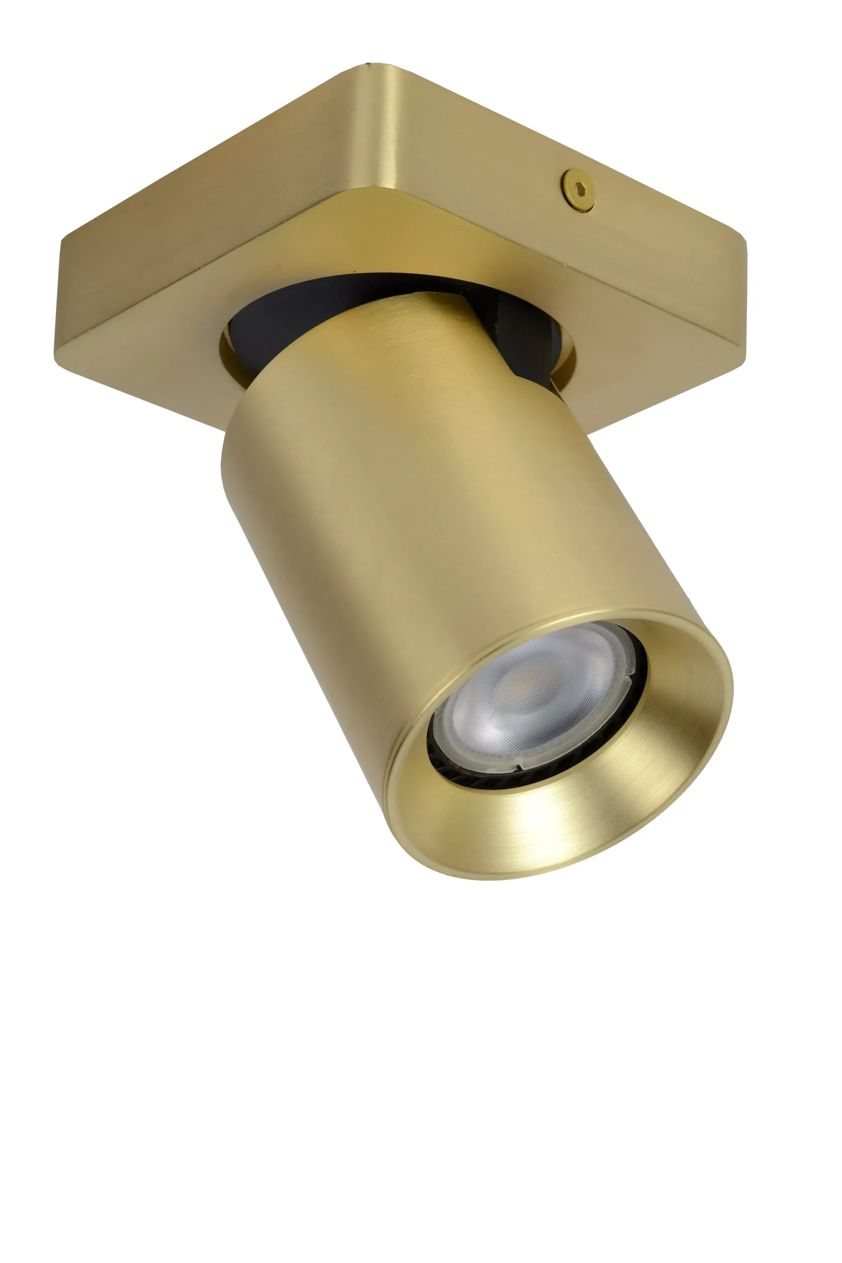 NIGEL - Plafondspot - LED Dim to warm - GU10 - 1x5W 2200K/3000K - Mat Goud / Messing*Lucide Cheap