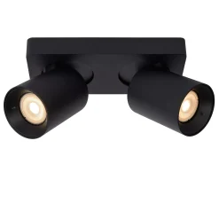 NIGEL - Plafondspot - LED Dim to warm - GU10 - 2x5W 2200K/3000K - Zwart*Lucide Best
