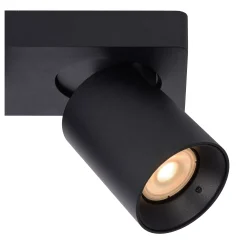 NIGEL - Plafondspot - LED Dim to warm - GU10 - 2x5W 2200K/3000K - Zwart*Lucide Best