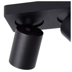 NIGEL - Plafondspot - LED Dim to warm - GU10 - 2x5W 2200K/3000K - Zwart*Lucide Best