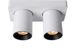 NIGEL - Plafondspot - LED Dim to warm - GU10 - 2x5W 2200K/3000K - Wit*Lucide Store