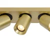 NIGEL - Plafondspot - LED Dim to warm - GU10 - 3x5W 2200K/3000K - Mat Goud / Messing*Lucide Best