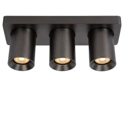 NIGEL - Plafondspot - LED Dim to warm - GU10 - 3x5W 2200K/3000K - Antraciet*Lucide Store