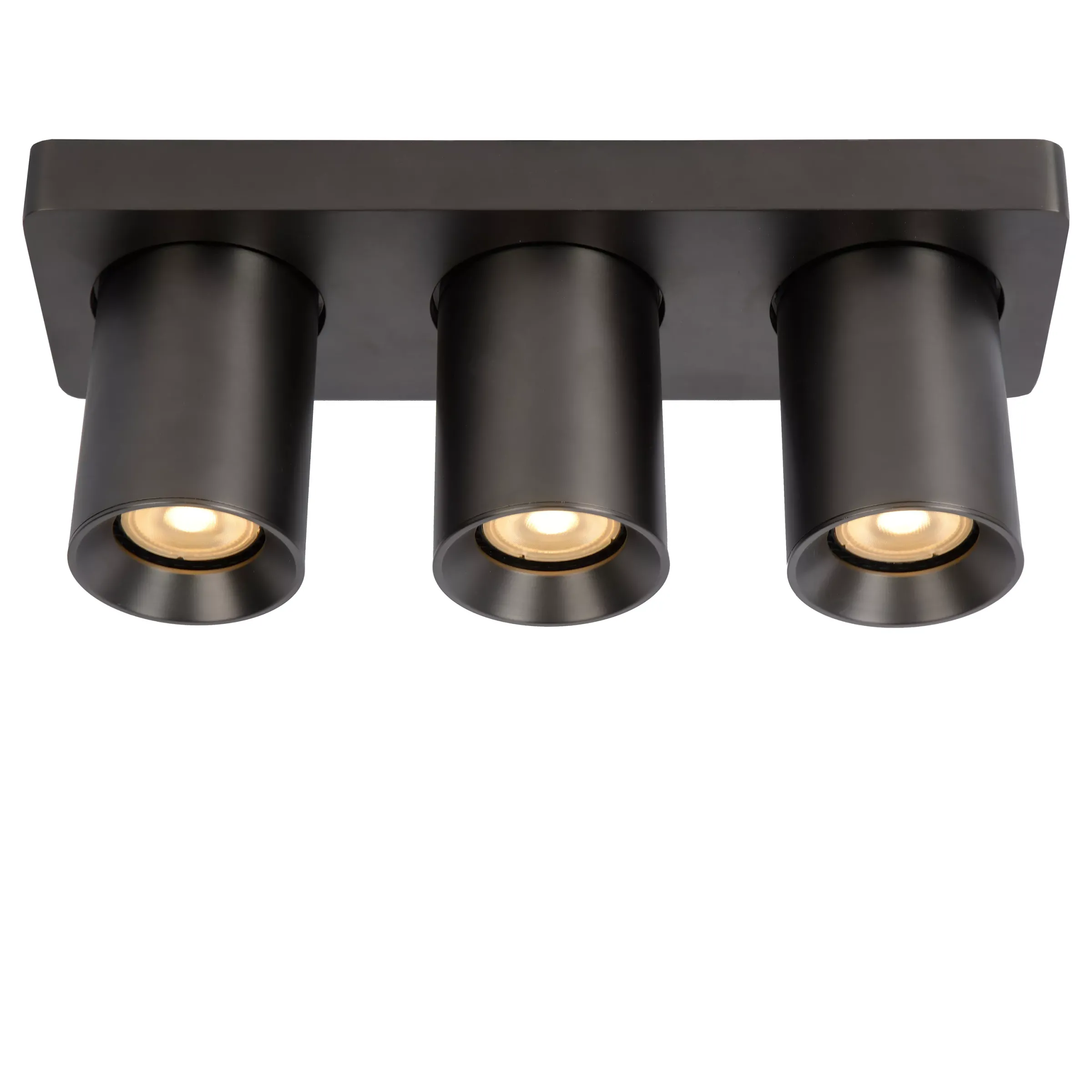 NIGEL - Plafondspot - LED Dim to warm - GU10 - 3x5W 2200K/3000K - Antraciet*Lucide Store