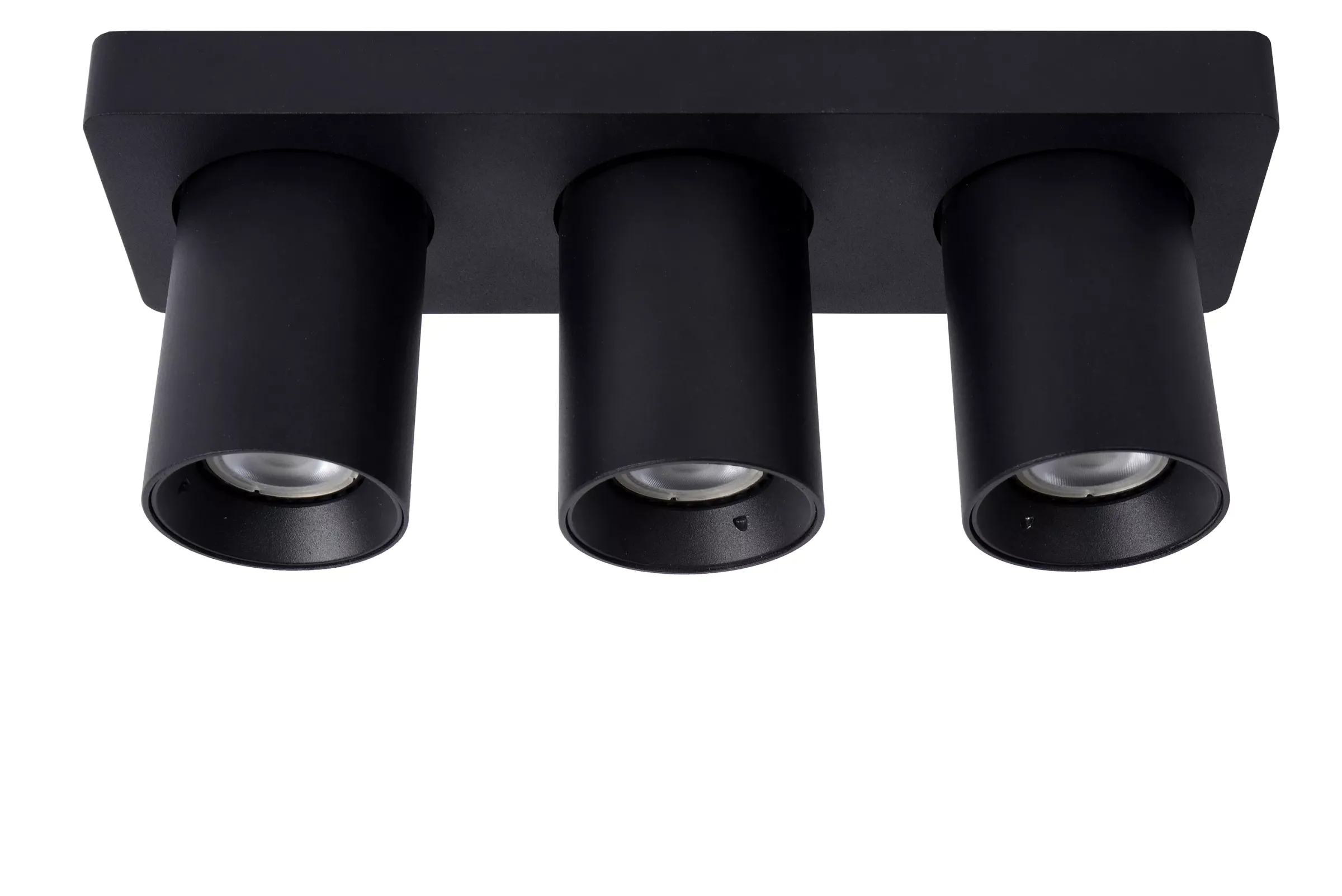 NIGEL - Plafondspot - LED Dim to warm - GU10 - 3x5W 2200K/3000K - Zwart*Lucide Sale