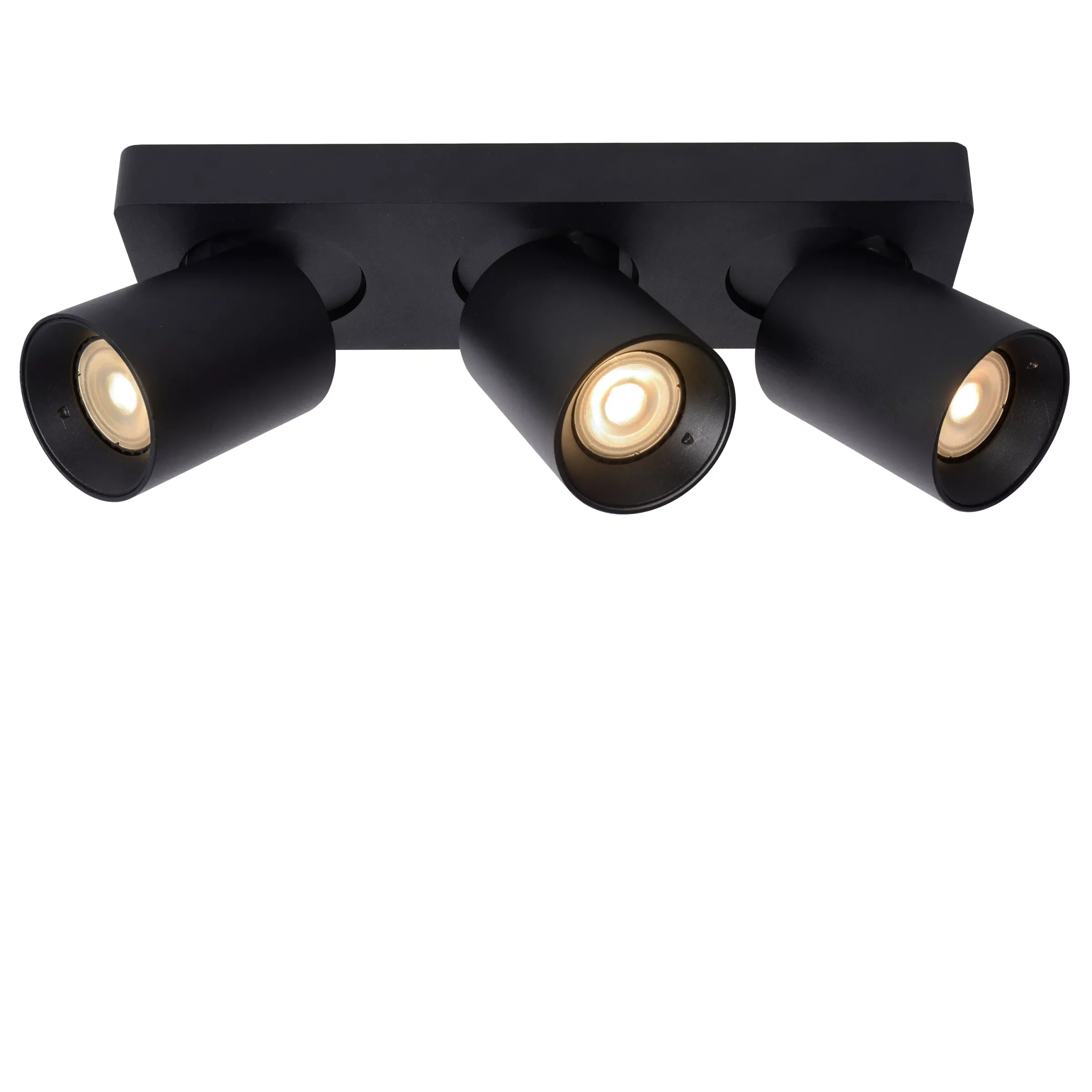 NIGEL - Plafondspot - LED Dim to warm - GU10 - 3x5W 2200K/3000K - Zwart*Lucide Sale