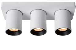 NIGEL - Plafondspot - LED Dim to warm - GU10 - 3x5W 2200K/3000K - Wit*Lucide Fashion