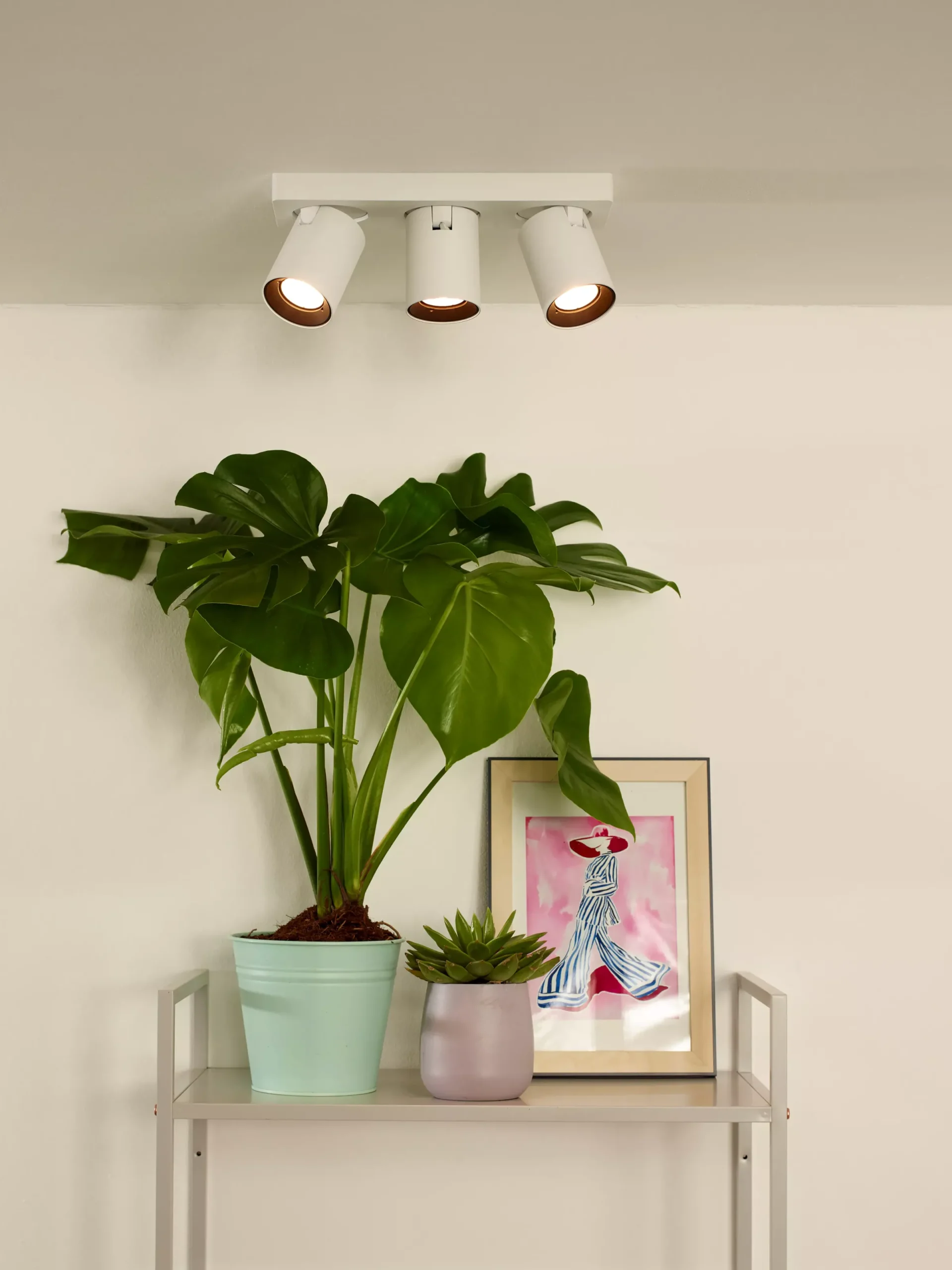 NIGEL - Plafondspot - LED Dim to warm - GU10 - 3x5W 2200K/3000K - Wit*Lucide Fashion