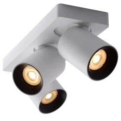 NIGEL - Plafondspot - LED Dim to warm - GU10 - 3x5W 2200K/3000K - Wit*Lucide Fashion