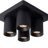 NIGEL - Plafondspot - LED Dim to warm - GU10 - 4x5W 2200K/3000K - Zwart*Lucide Shop