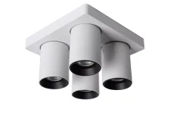 NIGEL - Plafondspot - LED Dim to warm - GU10 - 4x5W 2200K/3000K - Wit*Lucide Outlet