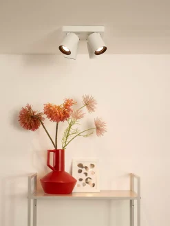 NIGEL - Plafondspot - LED Dim to warm - GU10 - 4x5W 2200K/3000K - Wit*Lucide Outlet